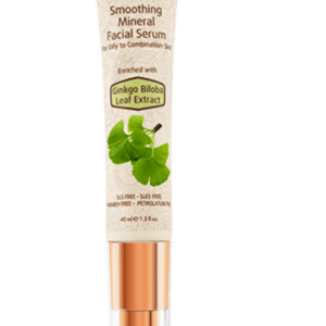 Smoothing Mineral Facial Serum- Ginkgo Biloba Leaf Extract- for oily to combination skin