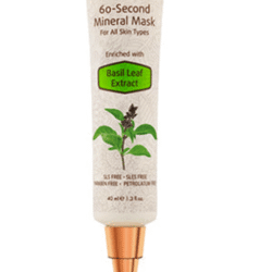 60-Second Mineral Mask- Basil Leaf Extract- for all skin types
