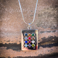 Large Silver Breastplate w/ Stones