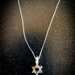 Gold Cross/Sterling Silver Star of David